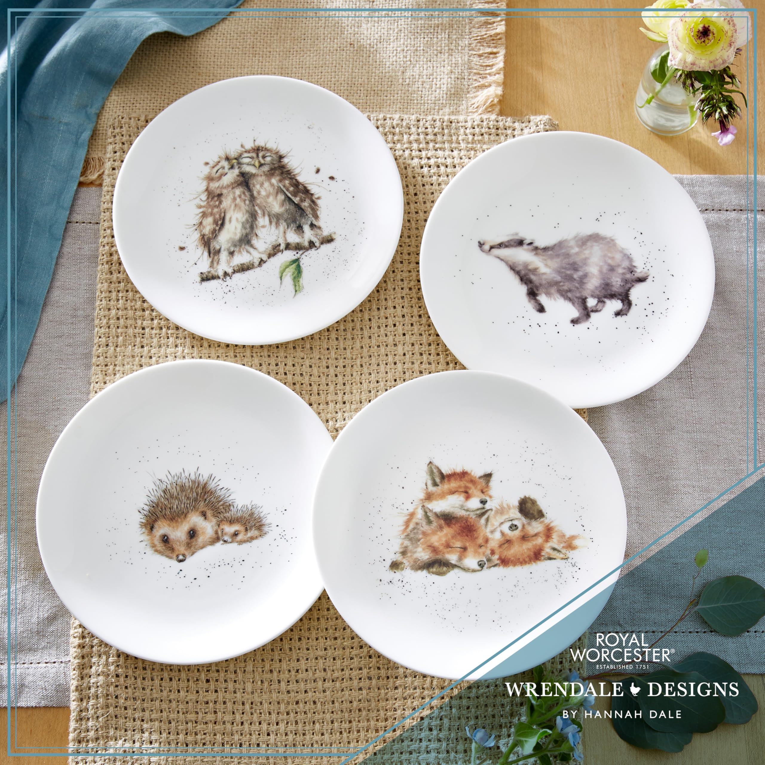Wrendale Designs Royal Worcester Ceramic Plate in Two Sizes